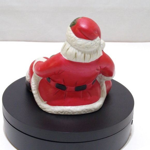 Santa Claus Ceramic Figurine Trinket Dish Vintage Great Condition - Picture 4 of 8